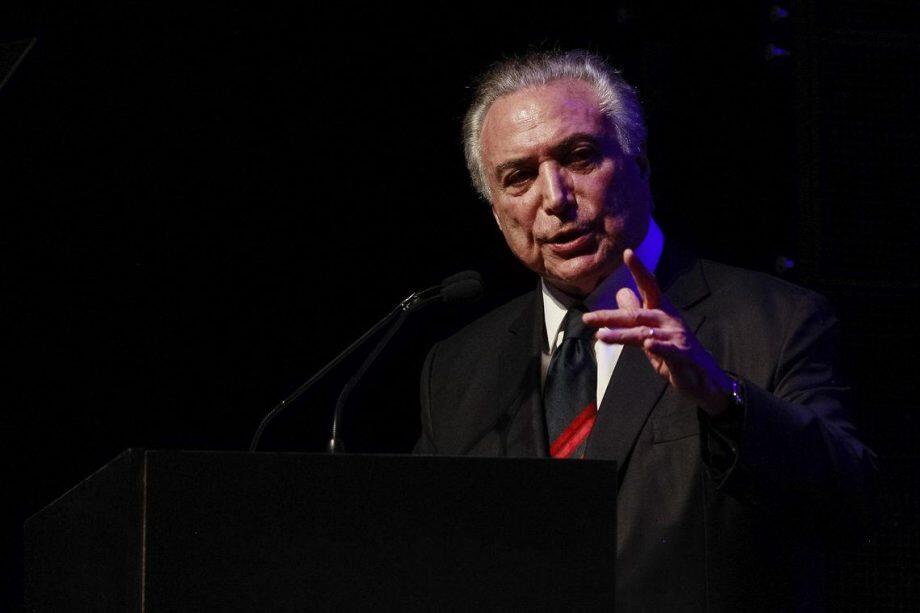 São Paulo - Cerimônia de entrega do Prêmio de Título de “Brasileiro do Ano” pela revista Istoé e “Empreendedor do Ano” pela revista Istoé Dinheiro. Discurso do Presidente da República Michel Temer.