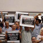 Projeto foi aprovado sob protesto e xingamentos da categoria. (Divulgação ALMS)