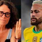 Neymar não respondeu aos ataques de Zélia. A resposta foi um processo