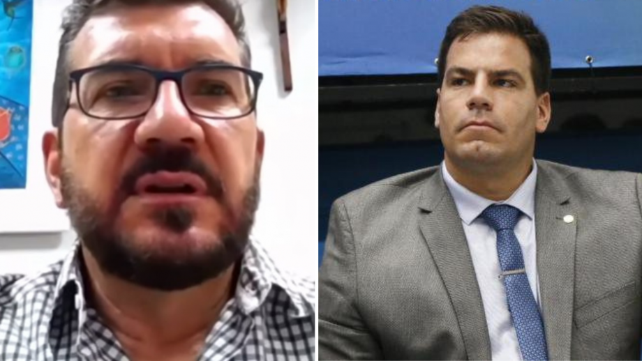 Pedro Kemp (PT) e Capitão Contar (PSL) discutiram durante sessão remota