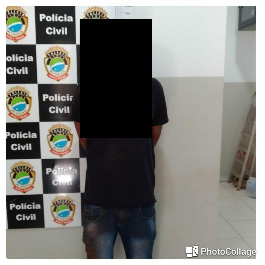 Suspeito foi preso pela Polícia Civil antes de cometer o assalto. Foto: Divulgação