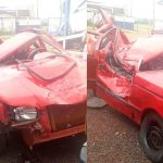 Carro caiu em ribanceira e colidiu contra árvore / Foto: Divulgação