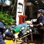 O homem foi levado ao Hospital da Vida. (Foto:Cido Costa).