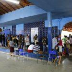 Fila para votação na escola Padre Tomaz Ghirardelli em 2019 | Foto: Henrique Arakaki | Midiamax