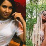 Bellity sem tranças e com tranças (Reprodução