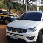 Jeep foi apreendido (Foto: PRF)