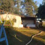 Casa onde a vítima foi carbonizada. Foto: Ponta Porã News