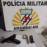 A arma foi apreendida (Foto: Divulgação)