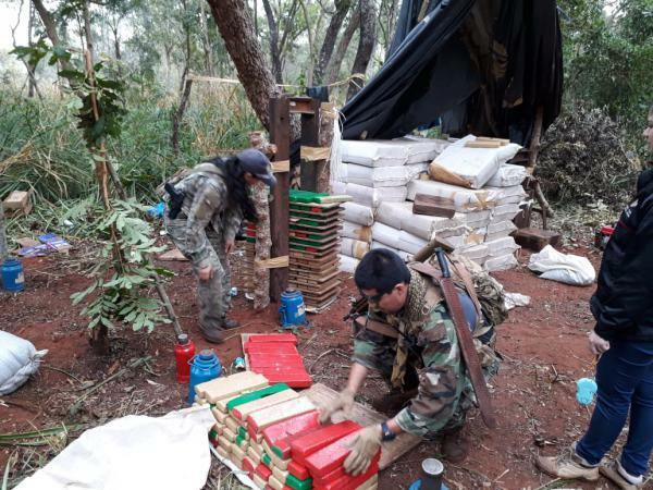 Acampamento destruído em operação da Senad. Foto: Divulgação