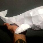 Baleia em Papercraft (foto: divulgação)