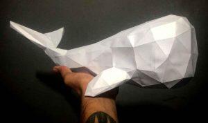 Baleia em Papercraft (foto: divulgação)