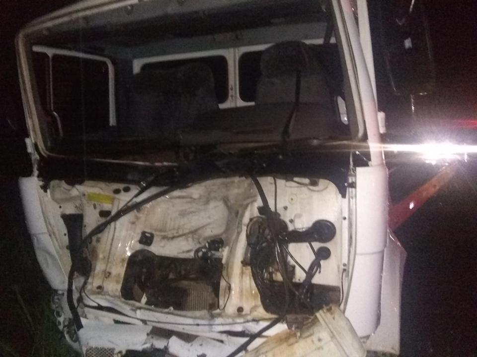 O outro motorista fugiu (Divulgação PM)