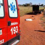 Vítima morreu no local (Foto: Nova News)