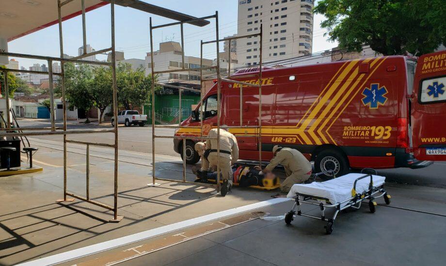 Acidente aconteceu em um posto na região Central.