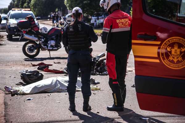 Motociclista morreu no local do acidente