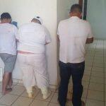 Trio preso na semana passada pelo desvio de carne. Foto: Divulgação