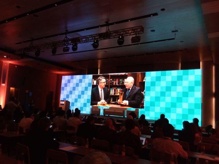 O ministro do STF Celso de Mello foi homenageado durante o envento