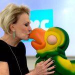 Ana Maria Braga e seu ex-mascote Louro José