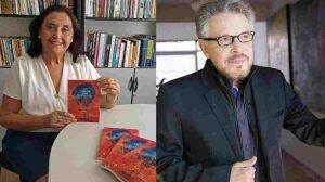 Escritora Ana Maria Bernardelli e o artista plástico Humberto Espíndola