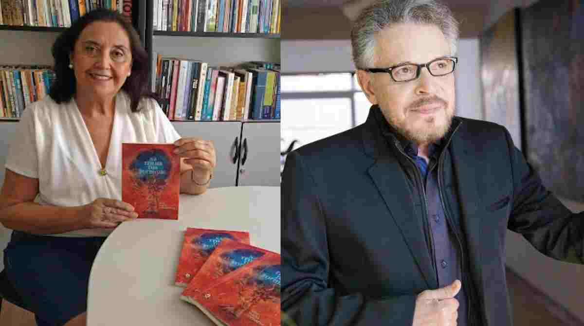 Escritora Ana Maria Bernardelli e o artista plástico Humberto Espíndola