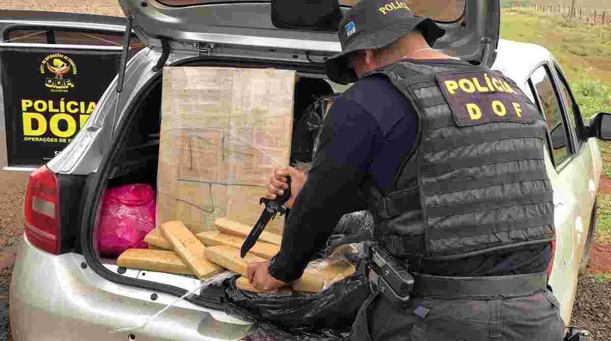 Droga foi apreendida na manhã deste domingo (17)