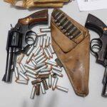 Duas armas apreendidas pela Polícia Civil. Foto: Divulgação