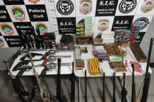Armas estavam em propriedades rurais