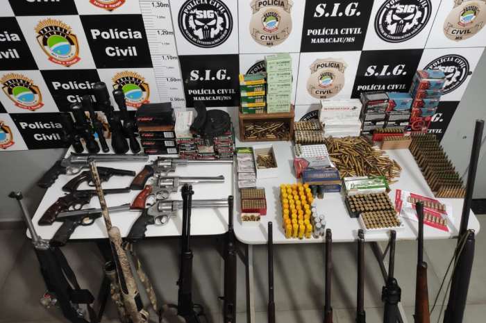 Armas estavam em propriedades rurais