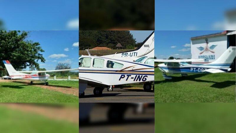 Três aeronaves foram levadas do hangar - (Reprodução)