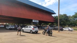 Parque Ayrton Senna sendo usado como polo de vacinação drive-thru