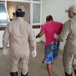 Foi socorrido pelo Corpo de Bombeiros (PC de Souza)