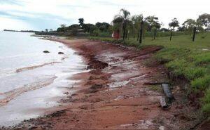 Balneário de Anaurilândia foi danificado pelas chuvas (Foto: Divulgação)