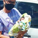 Bebê no momento em que foi resgatado (divulgação