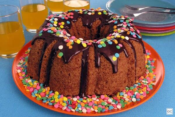 Bolo de chocolate de micro-ondas