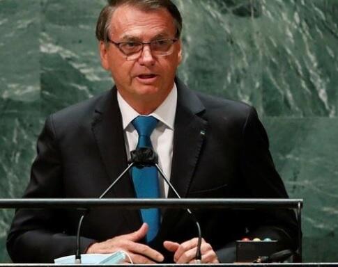 Bolsonaro em discurso na ONU