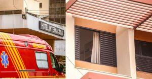 Bombeiros se deslocaram até o prédio