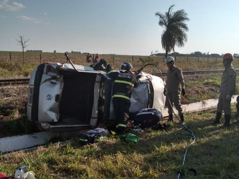 Motorista teve vários ferimentos pelo corpo (Mariana Rodrigues