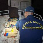 Policiais encontraram droga escondida no tanque. Foto: Divulgação