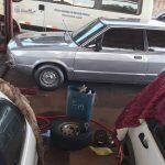 Carro está sendo reformado em barracão da prefeitura. (Jornal da Nova