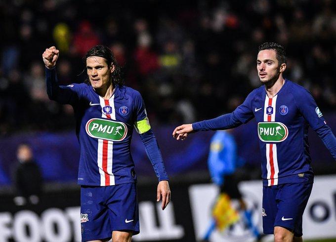 Uruguaio marcou dois gols na goleada francesa. (Foto: Divulgação