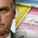 O presidente Jair Bolsonaro voltou a atacar a formulação do Enem (Exame Nacional do Ensino Médio) nesta quarta-feira (17)