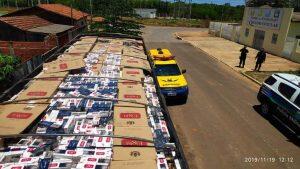 Carreta apreendida em ação policial. Foto: Divulgação
