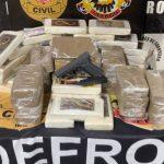Droga apreendida está avaliada em R$ 1