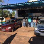 Grupo preso pela PMR na manhã desta segunda-feira. Foto: Divulgação