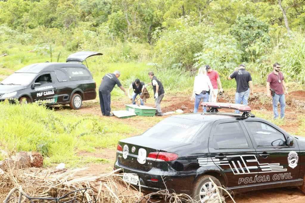 Ossada da vítima foi encontrada em 2016 pela Polícia Civil em cemitério clandestino no Danúnio Azul | Foto: Midiamax