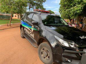 Homem foi levado para a delegacia de Polícia Civil em Sidrolândia. Foto: Divulgação.