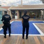 Um dos locais onde foram cumpridos mandados