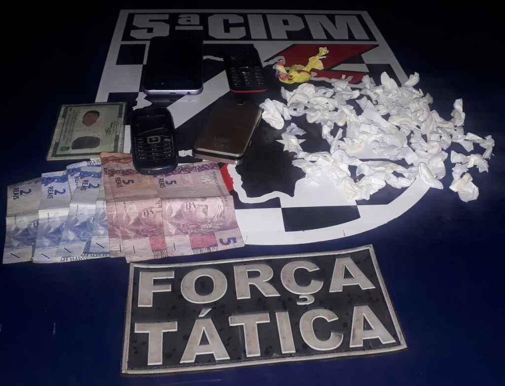 Porções de pasta base de cocaína seriam comercializadas no Sayonara. Foto: Divulgação