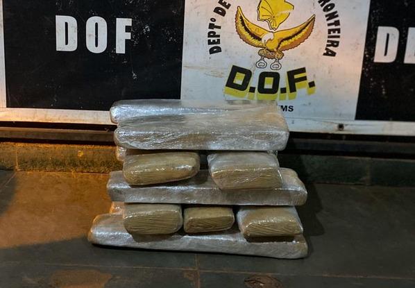 Droga apreendida pelo DOF em Dourados. Foto: Divulgação