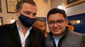 Luiz Eloy Terena e Leonardo DiCaprio se encontraram na conferência